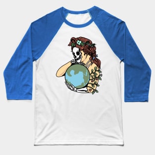 Skull Design Baseball T-Shirt